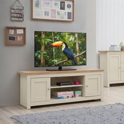 Lisbon unit cream oak 132cm - tv,