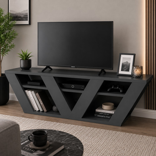 Stand anthracite media - tv,