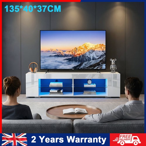White 135cm high - 135cm, tv