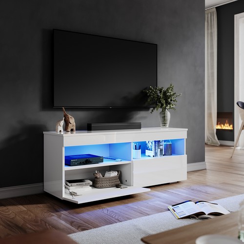 White high gloss stand - white, unit