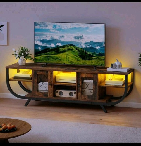 Rustic brown stand unit - tv,