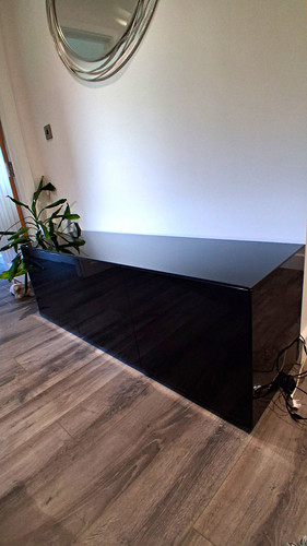 Black high gloss stand - gloss, tv