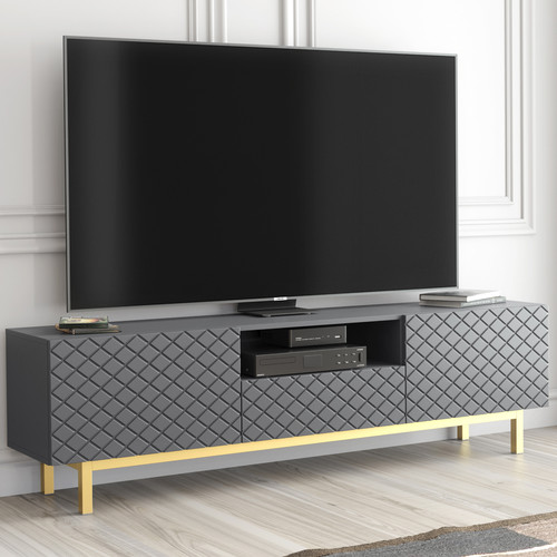 Stand unit cabinet grey - stand,