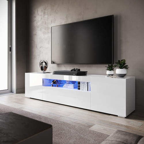 200cm high gloss - gloss, white