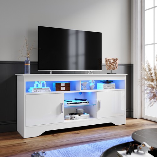 135cm stand cabinet white - stand,